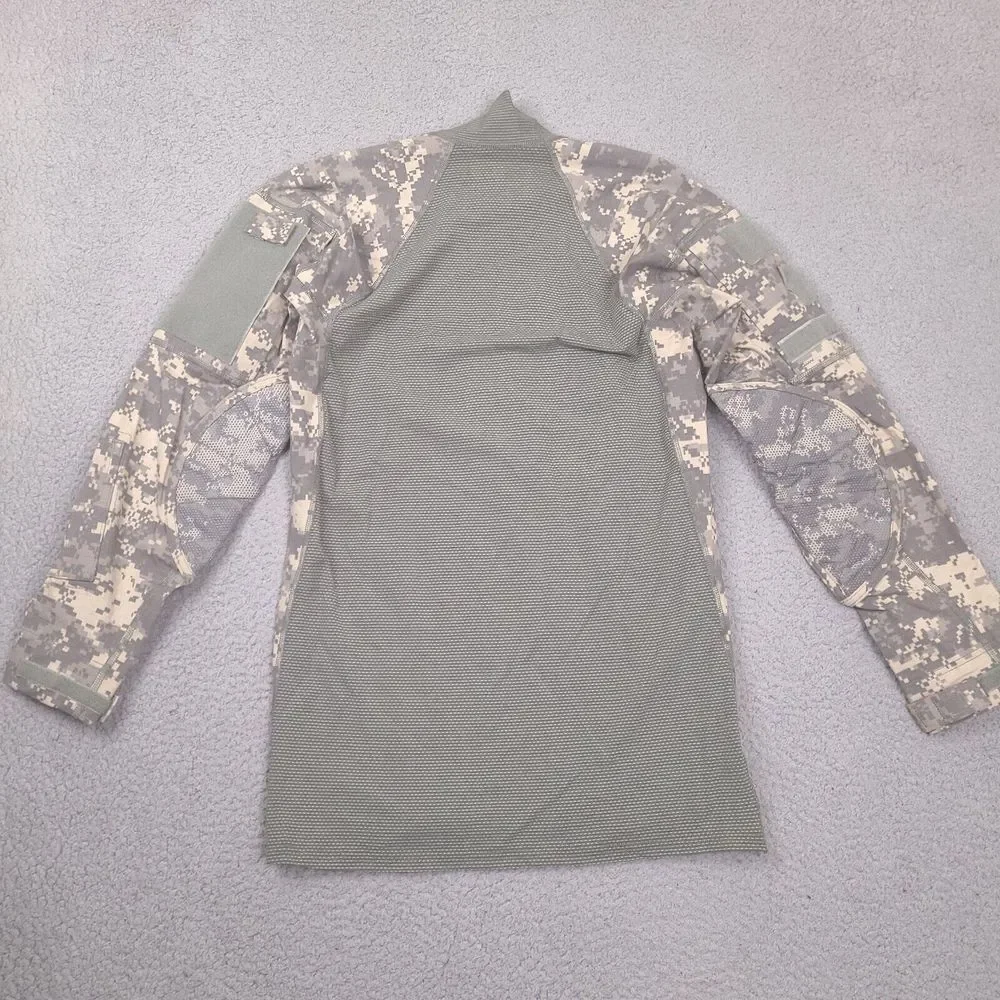Massif Army Combat Shirt Mens Small Long‎ Sleeve Mock Neck Digital Camo US Army